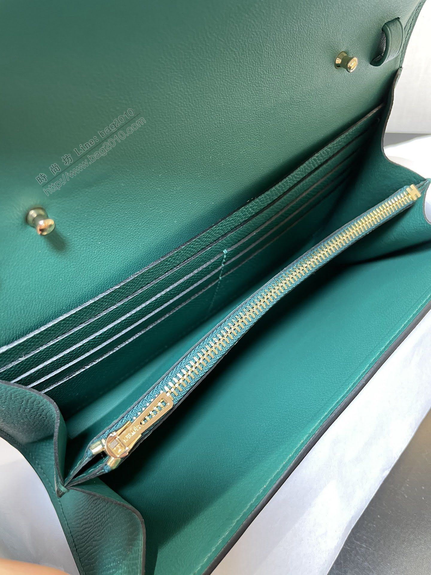 Constance小挎包 to go斜挎包 epsom皮 絲絨綠金扣 康康斜挎女包  am2164